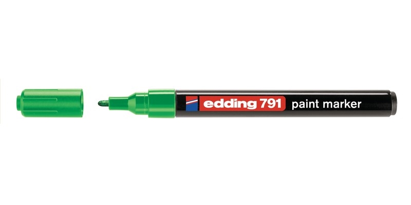 Маркер Edding 791 col. 004 paint marker по металлу, зеленый 1-2 мм