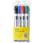 Набор маркеров OfficeSpace WBM4_9503 для маркерных досок 4 цвета, 1 - 3 мм