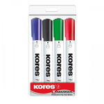 Набор маркеров Kores для маркерных досок 4 цвета.