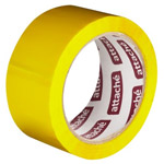 Клейкая лента упаковочная цветная Attache 48мм 66 м, цвет: желтый