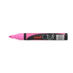Маркер меловой Uni Chalk PWE-5M, 2.5 мм, флуоресцентно-розовый