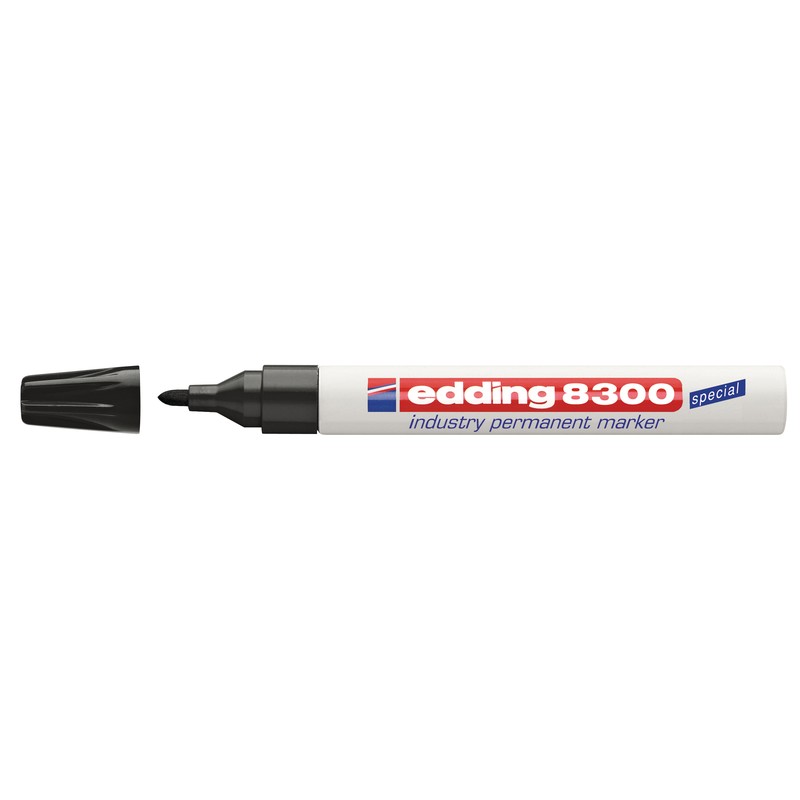 Маркер Edding 8300/1, для агрессивной среды, перманентный, 1,5-3 мм, черный