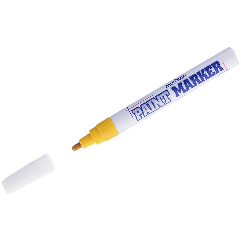 Маркер Munhwa Paint PM-08, 4 мм, на масляной основе, желтый