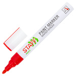 Маркер-краска лаковый (paint marker) 2-4 мм, КРАСНЫЙ, НИТРО-ОСНОВА, STAFF PROFIT, для любых поверхно…