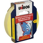 Монтажная клейкая лента для изогнутых поверхностей 19 мм × 25 м Unibob, желтая