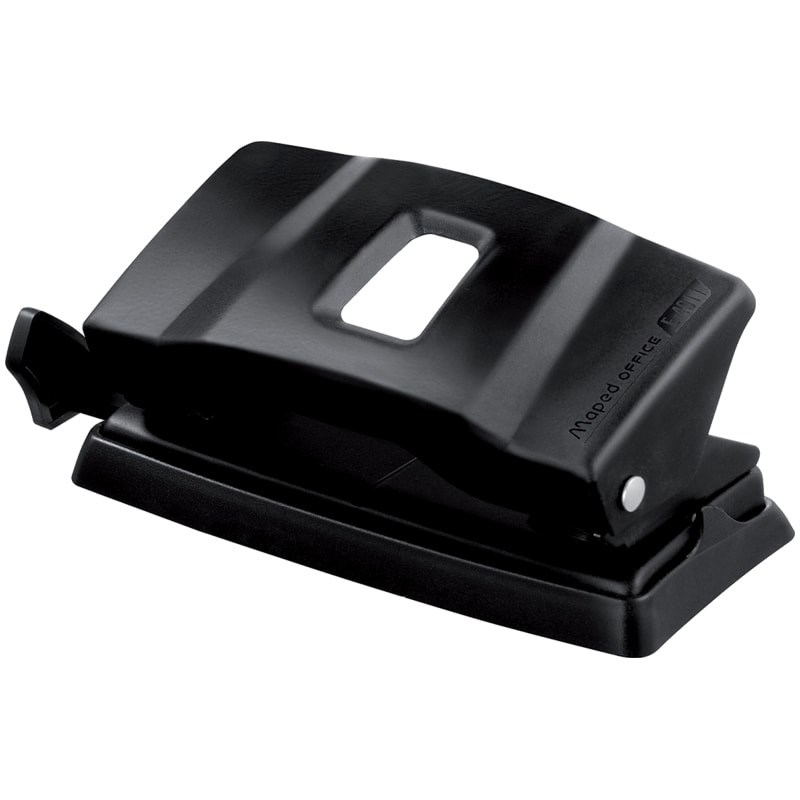 Дырокол Maped Essentials Metal 401111 до 10 листов, матовый черный, с линейкой