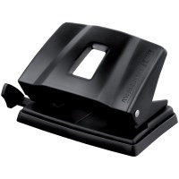 Дырокол Maped Essentials Metal 402411 до 20 листов, матовый черный, с линейкой
