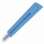 Нож канцелярский BRAUBERG Delta 237086, автофиксатор, 9 мм, голубой