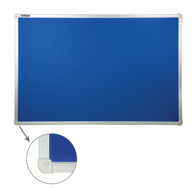 Доска c текстильным покрытием BRAUBERG 231700, 60х90 см, синяя