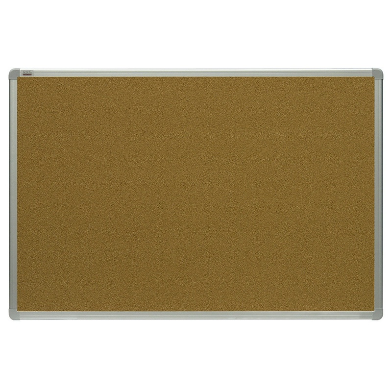 Доска пробковая для объявлений 120x180 см, алюминиевая рамка, 2х3 OFFICE, (Польша), TCA1218