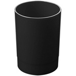 Подставка-стакан Стамм "Офис" ОФ777, пластик, круглый, черный