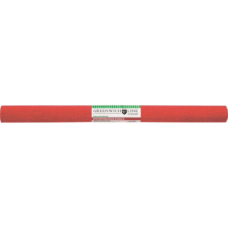 Бумага гофрированная Greenwich Line CR25004, красная, 50х250 см