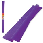 Бумага гофрированная (креповая) плотная, 32 г/м2, фиолетовая, 50х250 см, в рулоне, BRAUBERG, 126533