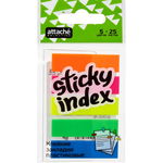 Клейкие закладки Attache Selection пластиковые 5 цветов по 25 л. 12 мм х 45 мм