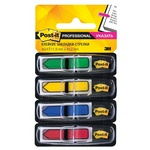 Клейкие закладки Post-it Professional пластиковые 4 цвета по 24 листа 11.9х43.2 мм в диспенсерах