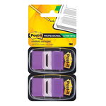Клейкие закладки Post-it 680-PU2, пластиковые 1 цвет по 100 л. фиолетовый 25,4 мм