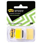 Клейкие закладки Post-it 680-Y-LEU, пластиковые 1 цвет по 22 л. желтый 25,4 мм