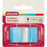 Клейкие закладки Attache 56 3, пластиковые, 25х45 мм 25 л., синий