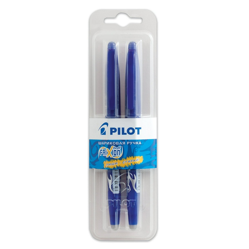 Набор гелевых ручек Pilot FriXion синий. Пиши-стирай BL-FR7 0,35 мм, 2 шт. в упак