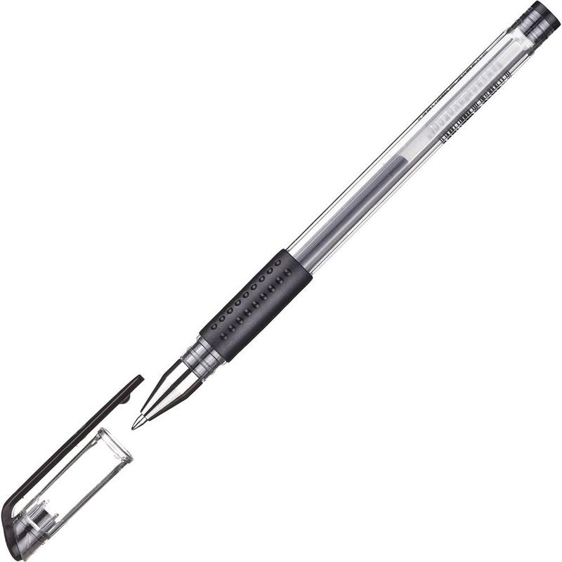 Ручка гелевая Attache Gelios-010, черная, 0,5 мм