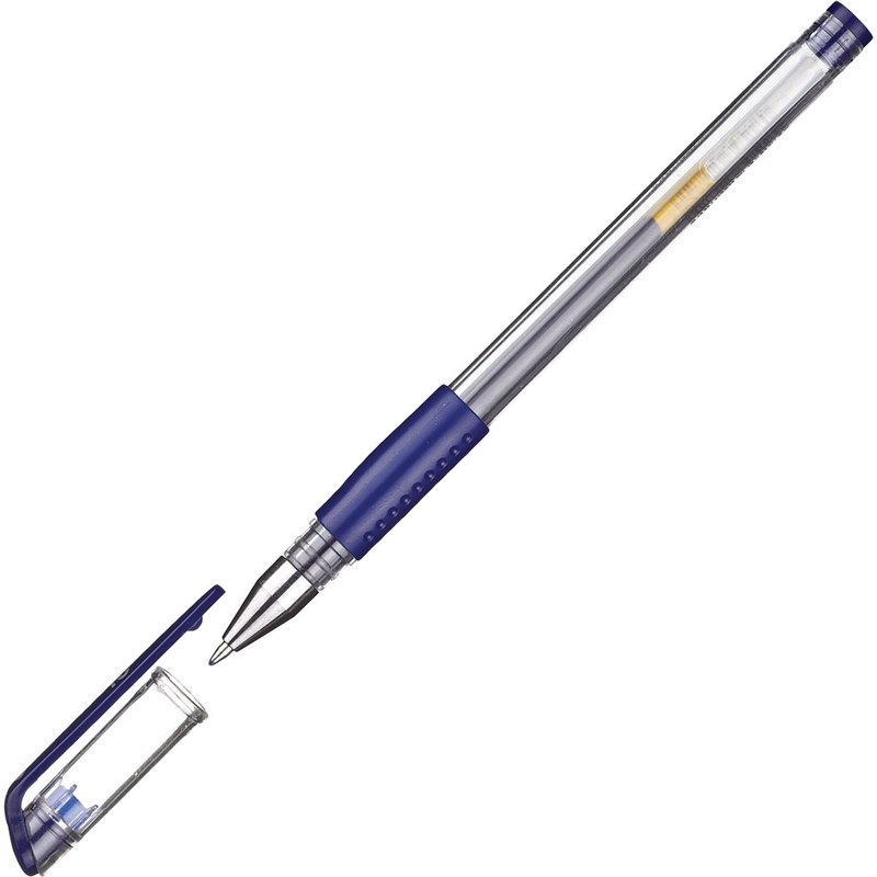 Ручка гелевая Attache Gelios-010, синяя, 0,5 мм