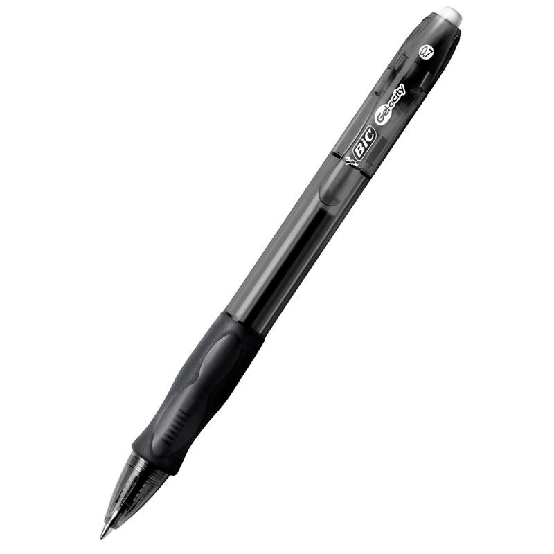 Ручка гелевая автоматическая Bic Gelocity Original черная 0.7 мм