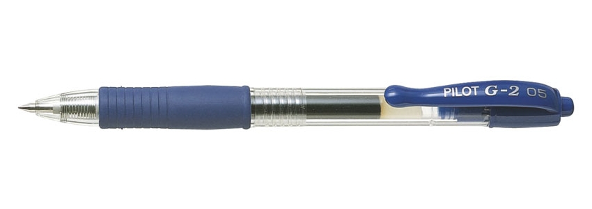 Ручка гелевая автоматическая Pilot BL-G2-5-L, синяя, 0.3 мм
