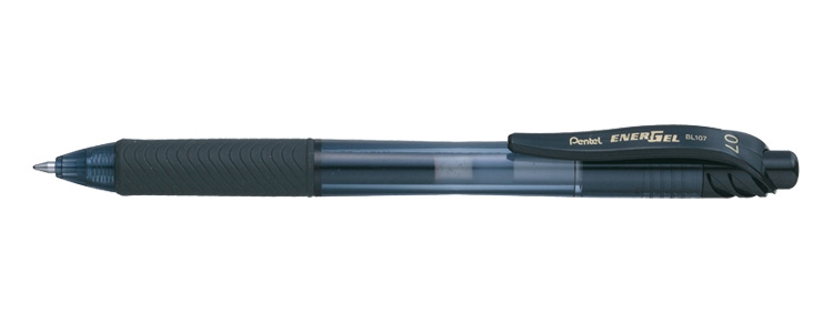 Ручка гелевая Pentel BL107А EnerGel Recl, черная паста, 0.35 мм