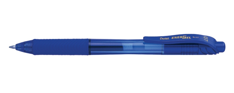 Ручка гелевая Pentel BL107С EnerGel Recl, синяя паста, 0.3 мм