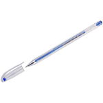 Ручка гелевая Crown HJR-500GSM металлик синяя, 0,7 мм