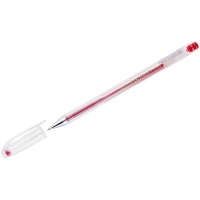 Ручка гелевая Crown Hi-Jell HJR-500B, красная, 0,35 мм