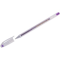 Ручка гелевая Crown Hi-Jell Color HJR-500H, фиолетовая, 0,5 мм