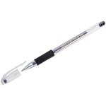 Ручка гелевая Crown "Hi-Jell Grip" HJR-500RB, черная, 0,5мм, грип