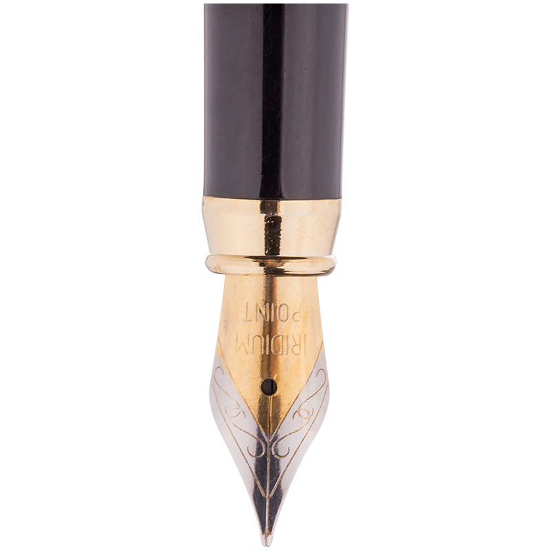 Ручка перьевая Berlingo CPs_82614 Velvet Prestige, синяя, 0,8 мм, корпус хром-золото