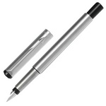 Ручка перьевая PARKER Vector Stainless Steel CT 2025443, корпус серебристый, детали из нержавеющей с…