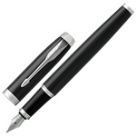 Ручка перьевая PARKER IM Core Black Lacquer CT 1931644, корпус черный глянцевый лак, хромированные д…