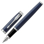 Ручка перьевая PARKER IM Core Matte Blue CT 1931647, корпус темно-синий лак, хромированные детали, с…