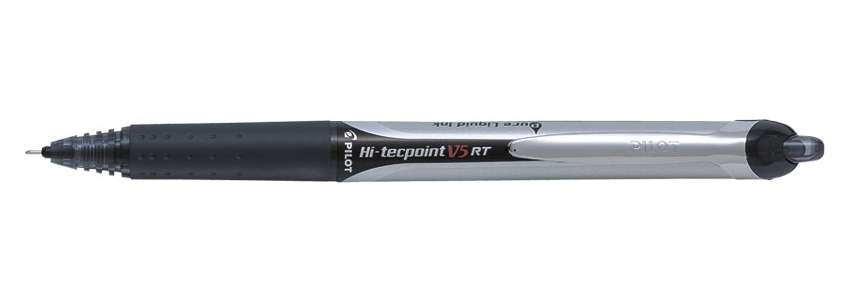 Ручка роллер Pilot BXRT-V5 BALL GRIP черная. 0,25 мм