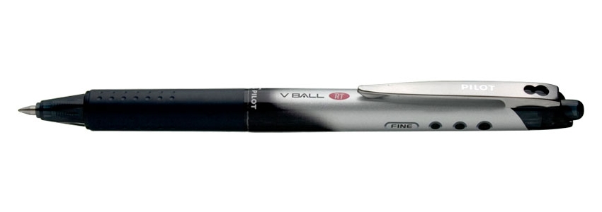 Ручка роллер Pilot BLRT-V5 BALL GRIP черная. 0,25 мм