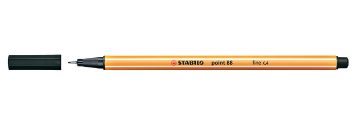Линер Stabilo Point 88 черный. Капиллярная ручка