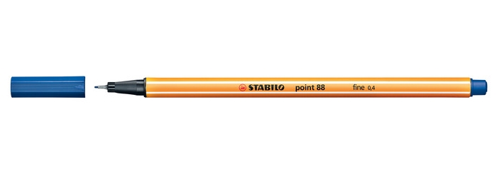 Линер Stabilo Point 88 синий. Капиллярная ручка