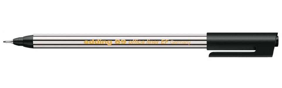 Линер Edding 89 office liner EF, цвет чернил черный, 0,3 мм