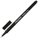 Ручка капиллярная линер BRAUBERG "Aero", черная, трехгранная, металлический наконечник, лини…