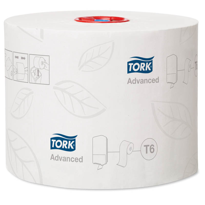 Бумага туалетная Tork Advanced 127530 2-слойная, белая 100 м. рулон