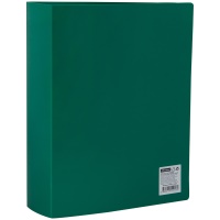 Папка 100 карманов OfficeSpace, А4, 64 мм, 800 мкм, зеленая