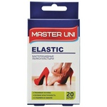 Набор пластырей 20 шт. MASTER UNI ELASTIC эластичный, на тканевой основе, 3 размера, коробка с европ…