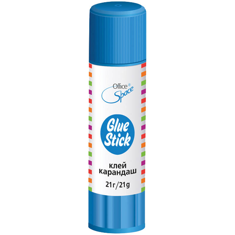 Карандаш клеящий OfficeSpace Glue Stick GS21_245, 21 г