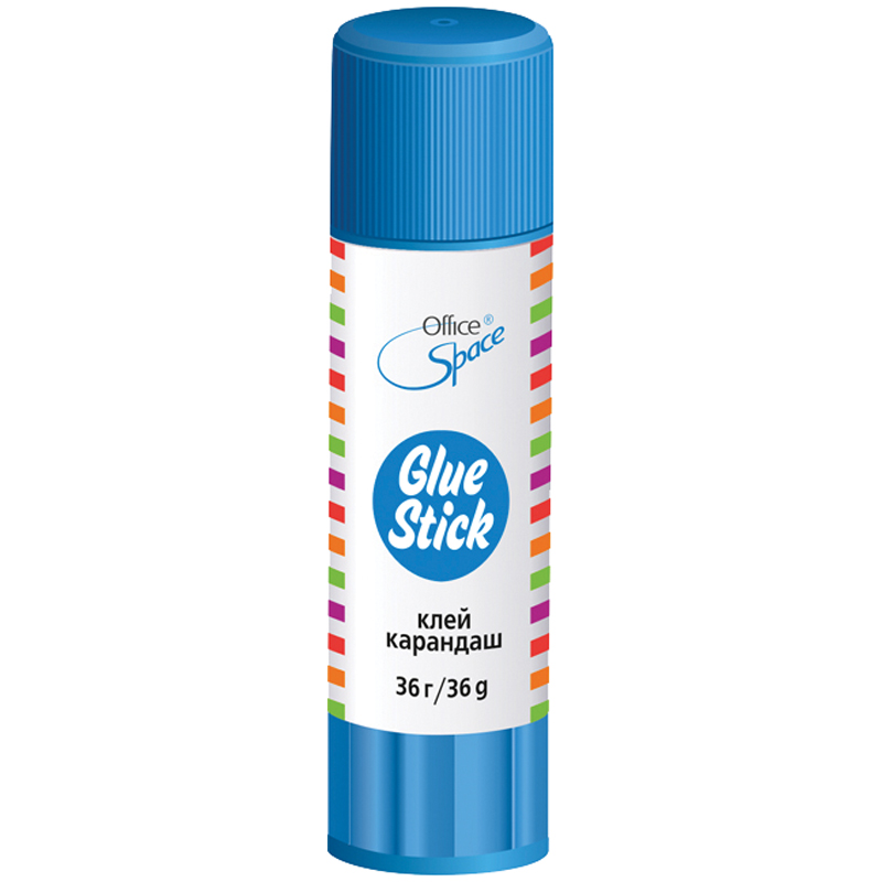 Карандаш клеящий OfficeSpace Glue Stick GS36_246, 36 г