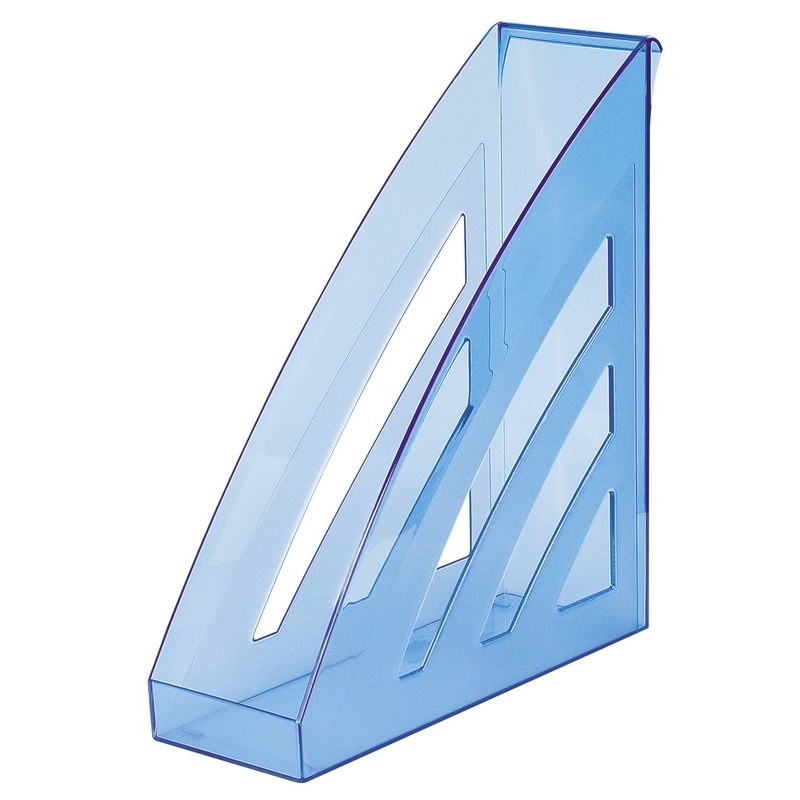 Вертикальный накопитель Attache City пластиковый тонированый синий ширина 90 мм