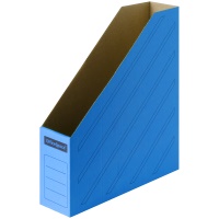 Вертикальный накопитель архивный 75мм A4 OfficeSpace, микрогофрокартон синий